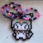 Kuromi My Melody Perler Bead Kandi Necklace-fuse Bead-edc-rave-festival-plur-edm