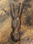 Antique African Hand Carved Wooden Slingshot Trible Art Genuine Collectible