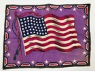 48 Stars American Flag Antique Tobacco Felt Lot Of 2 Usa  9 x12   Us Cigar Box