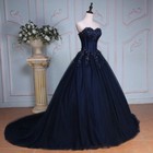 Navy Blue Quinceanera Dress Sweet 16 Prom Evening Pageant Party Ball Gown Custom