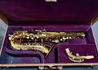 Vintage Buescher  big B  Aristocrat Alto Saxophone - Org  Lacq  Coa  Plays Well 
