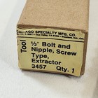 Chicago Specialty Mfg Co 1 2  Bolt Nipple Screw Type Extractor 3457 New In Box