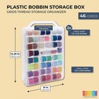 46 Grids Thread Bobbin Storage Box Organizer