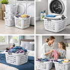 6 Pack     Sterilite 12178006 1 5 Bushel   53l Ultra Square Laundry Basket  White
