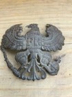 Pickelhaube spiked Helmet-original Grey Steel Prussian E m  Frontplate-excellent