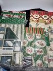 Huge Lot Vintage Christmas Folded Wrapping Paper Sheets Gift Wrap 175  Hallmark