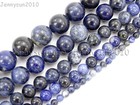 Natural Sodalite Jasper Gemstone Round Beads 15 5   4mm 6mm 8mm 10mm 12mm 14mm