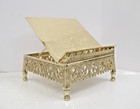 Lightly Used Brass Missal Stand Church Gospel Bible Book Stand  cu876 