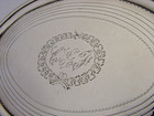 English Georgian Solid Sterling Silver Tea Pot Stand Tray 1802 Antique 140g