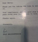 Kris Kristofferson Signed Typed Letter 1974     Combine Music Nashville     Autograp