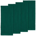 4 Pcs 100  Cotton Kitchen Towel 15x25 Inch Absorbent 400 Gsm Dark Teal Green