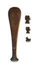 Vintage Complete Dochin Balance Paddle-shaped Scale burmese Counter Weights 17 l