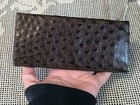 Vintage Gucci Ostrich Leather Long Billfold Wallet
