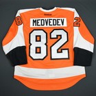 2015-16 Evgeny Medvedev Philadelphia Flyers Game Used Worn Nhl Hockey Jersey
