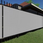 12ft Gray Privacy Fence Screen Windscreen Garden Yard Heavy Duty Shade Cover