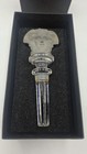 Versace Rosenthal Medusa Crystal Wine Bottle Stopper Barware W  Box