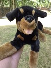 Vintage Hugfun Rottweiler Large Stuffed Animal Plush Puppy Dog 23 Inches