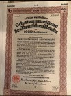 1935 German Germany Bond 100-20000 Reichsmark Reichsschuldenv Stock Certificate