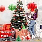 14pcs Assorted 3d Christmas Honeycomb Paper Lantern Decoration Garland Set ce   