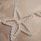 13 Vintage Star Glitter Christmas Ornaments Plastic Retro Estate