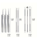 8pcs Blackhead Remover Kit Stainless Steel Acne Pimple Extractor Tools