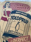 Vintage Store Display Paper Advertising Choose Koldpruf Anti-freeze - 2 Sided