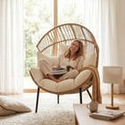 Garvee Oversized Egg Chair For Outdoor modern Rattan Hanging Chair swing Chair