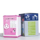 Toy Piggy Bank Safe Box Fingerprint Atm Bank Savings Bank - Pink