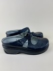 Klogs    carolina    Black Leather Clogs Women   s 10w Slip Resistant Comfort New