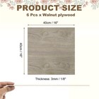 6pcs Walnut Plywood Sheets 16 X 16 X 1 8 Inch For Crafts painting