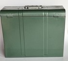 Hamilton Metal Products Vtg Green Climax Storage Lock Box File Document No Key