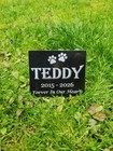 Pet Memorial Grave Stone Marker   Dog Cat Headstone Tombstone Pet Loss Gift A8