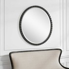Dandridge Xl 34  Round Forged Iron Wall Vanity Mirror Uttermost 09702