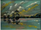 Michael Sears Fl  Highwaymen Style Painting Signed Oil On Masonite Framed