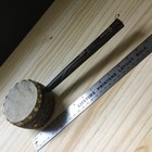 Vintage Caribbean Wooden Rattle   Rattle-drum   Drum Hand Made 12 5 l X4 d  read