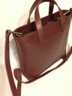 Madewell  The  Zip-top  Transport  Tote  Crossbody  Bag  Dark  Cabernet