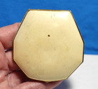 American Elgin Powder Compact Gold Guilloche Enamel Vintage