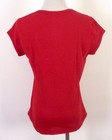 Vintage 70s 80s Sportswear Nwot Single Stitch Baby Doll T-shirt Blank Red Top L