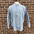 Polo Ralph Lauren Classic Fit Long Sleeve Chambray Cotton Button Down Shirt Xxl