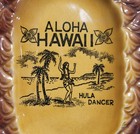 Vtg  Aloha Hawaii Spoon Rest Hula Dancer  Rb Made In Japan Pineapple Retro Mcm