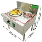15 4  Commercial Gas Wok Stove Lpg ng With Baffle Water Basin 110v 85300btu