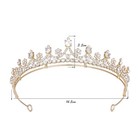 3 5cm Tall Crystal Tiara Crown Wedding Bridal Queen Princess Prom For Women