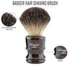 Pure Black Badger Hair Shaving Brush Resin Handle Men Home Shaving Shaver Tool