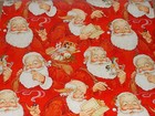 Vtg Hallmark Store Christmas Wrapping Paper Gift Wrap Santa 2 Yards