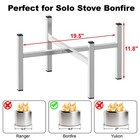 Firepit Stand  19 5  Stainless Steel Stand For Solo Stove Bonfire And Other 1   