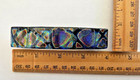Fused Large Multicolor Handcrafted Dichroic Glass Genuine French Hair Barrette