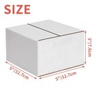 30 Pcs Shipping Boxes 5x5x3 Inch White Mailing Packaging Cardboard Carton Box