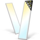 1x4 Led Flat Panel Light Surface Mount 2-pack  1ft  X 4ft   2-pack  White
