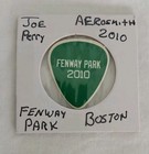 Joe Perry Aerosmith Tour Issued Guitar Pick Boston Fenway Park 2010