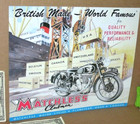 Matchless Motorcycle Old Sign Dated1993 This Make Of Bike Was On American Picker